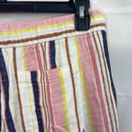 Old Navy NEW  women's linen blend striped pull on drawstring pocket‎ pants casual Photo 3