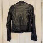 American Eagle  Moto Faux Leather Jacket Black Motorcycle Medium Photo 1
