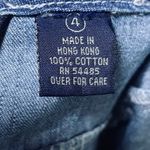 Vintage 90s Y2k American Eagle Denim Mini Dress Cotton Babydoll Empire Waist XS Blue Photo 8