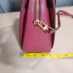 Michael Kors Laila Satchel Bag Small Mulberry MK Logo Print Adjustable Strap Photo 3