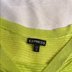 EXPRESS  Neon Green Knit Sweater xs Photo 2