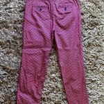 Laundry by Shelli Segal *Like New* Pink and Navy Greek Pattern LAUNDRY Women’s slacks Size 4 Photo 1