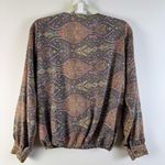 Boemo Wrap Top Shirt Blouse Festival Hippie Boho Bohemian Pink Medium Paisley Photo 6