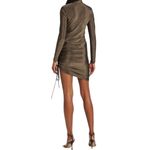 n:philanthropy Demetra Metallic Minidress Brown Gold Bodycon Stretch size Large Photo 1