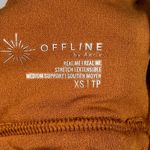 Offline by Aerie Bikini Top Women's Size XS Real Me Medium Support Brown Orange Photo 2