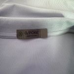 G/FORE Womens Tech Nylon Ribbed Golf Polo Size M Blue Performance Activewear Blue Size M Photo 2