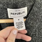 FOR THE REPUBLIC long sleeved gray maxi dress knit material women's size medium Photo 2