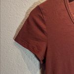 Toad & Co. Rose Short Sleeve T Shirt Color Cinnamon Brown Size XS Photo 5