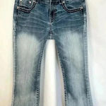 Miss Me Jeans Mid Rise Bootcut Embellished Back Pockets Cropped Womens Sz 30 Photo 0
