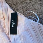 Lulus ‼️ Tier and Far Blush Pink Tiered Pleated Halter Midi Dress‼️ Photo 11