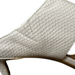 Calvin Klein Women's Cecily Embossed Leather Dress Sandals White Mules NEW Sz 11 Photo 6