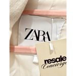 ZARA Wool-Blend Double Breasted Button Oversized Coat Cream Women's Size Medium Photo 3