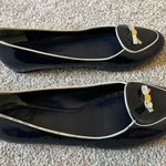 Tory Burch Blue Leather Slip on Flats Size 8M Photo 1