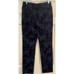Soft Surroundings Small Soft Essential Ponte Leggings Navy Floral Thick NWOT Photo 3
