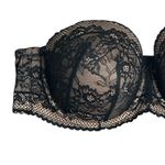 Torrid Curve Strapless Bra Womens 44D Black Sexy Floral Lace Padded Underwire Size undefined Photo 2