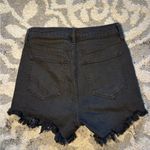 We The Free Free People  CRVY Black distressed high-rise cut-off jean shorts 🫧 Photo 4