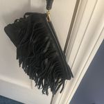 B-low the Belt  Black Belt Bag fringe strap leather black nwot wrist strap Photo 1