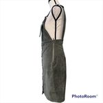 &merci &Merci medium polyester womens green overall dress adjustable straps zipper side Photo 6