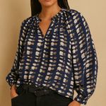 Apiece Apart  navy galleta relaxed fit blouse Photo 0