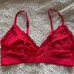 Colsie Red Lace Trim Bra Intimates NWT Size XL Photo 1