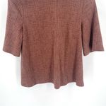 Anthropologie  Current Air Bette Tie-Back Cotton Contemporary Brown Blouse Top Photo 6