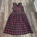 LANZ OF SALZBURG Vintage Plaid Dress Red Size M Photo 1