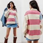 Urban Outfitters ‎ outfitters BDG saylor spliced quarter zip sweatshirt Photo 1