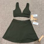 Reformation NWT Active Sports Bra and Skort Set in Fern Green Photo 0