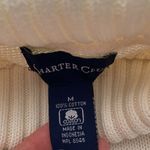 Charter Club  Turtleneck Sweater Cream Medium Pullover Ribbed Long Sleeve EUC Photo 3