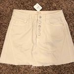 Free People NWT Denim A-Line Skirt Photo 4