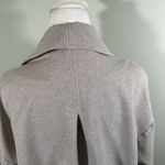 H by Halston  Open Front Knit Cardigan With Lapels‎ Grey Medium Photo 4