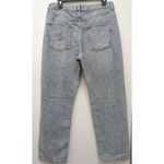 Free People Women's Jeans Boyfriend Distressed Button Fly Blue Acid Wash Size 30 Photo 12