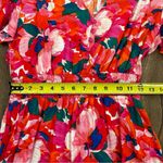 Abel the label Anthropologie Floral Smocked Waist Hi Lo Ruffle Dress M Photo 8