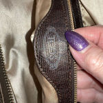 Tod's Tod’s Luna Large Handbag in Nylon‎ and Leather Bronze with Green bottom Photo 9