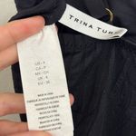 Trina Turk Black Zebra Textured V Neck One Piece Swimsuit - Size 4 Photo 4