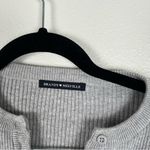 Brandy Melville  Cropped Ribbed Long‎ Sleeve Knit Top Gray Photo 2