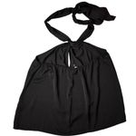 Banana Republic  Top Women’s Size Medium Black Tie Halter NWT Photo 2