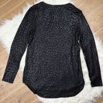 White House | Black Market black leopard foil top Photo 3