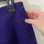 Dennis Merotto purple Ponte knit skater midi skirt made in Canada size 8 Photo 4