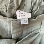 A New Day Light Sage Green High Waist Belted Dress Pants Size Large Photo 4