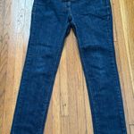 Boden USA Boden Blue Dark Wash Adjustable Straps Full Belly Panel Maternity Jeans, size 6R Photo 8