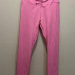 PINK - Victoria's Secret Victoria's Secret PINK Active Soft Ultimate Ruched V Leggings Pink Blossom Sz M Photo 2