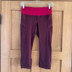 Lululemon  Illumina Crop Bordeaux Drama / Bumble Berry size 4 W6C62S​​ Photo 2