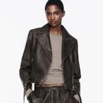 ZARA Leather Jacket Photo 0