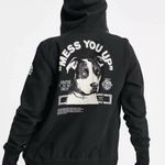 Reebok Crossfit x  Zip Up Hoodie Black Sweatshirt Size XS NWT Pitbull Dog Photo 5