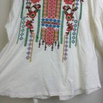 Sundance Top Womens Embroidered Pink Long Sleeve Shirt Boho Lace Floral Photo 2