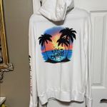 Hollister  White Hoodie Los Angeles Airbrush Back Size Medium Photo 3