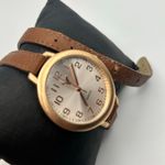 American Eagle Rose Gold Brown Leather Women’s Watch Working New Battery Photo 1