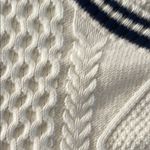 Arizona Jeans Arizona Jean Company Navy and Cream Knit Sweater Vest Photo 2