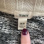 Anthropologie  Tiny Black Cream Southwestern Pattern Waterfall Open Cardigan XS Photo 7